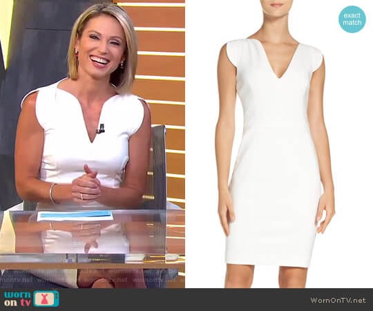 'Lolo' Stretch Sheath Dress by French Connection worn by Amy Robach on Good Morning America