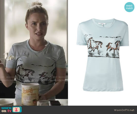 Ganni Horse Print T-shirt worn by Juliette Barnes (Hayden Panettiere) on Nashville