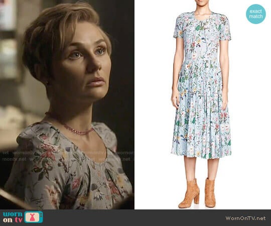 The Kooples Folkloric Print Silk Dress worn by Scarlett O'Connor (Clare Bowen) on Nashville