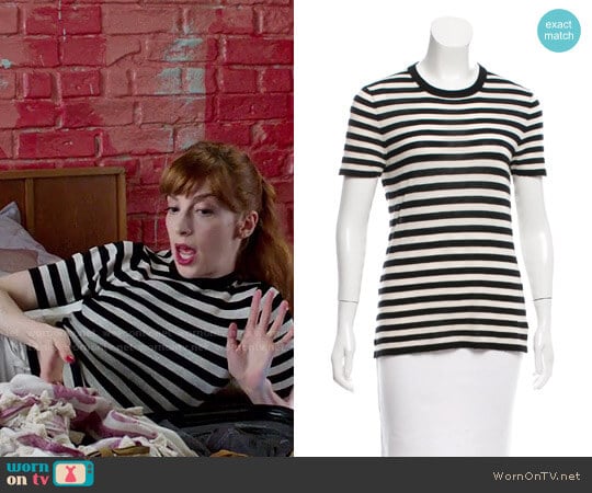 Michael Kors Cashmere Striped Sweater worn by Lauren (Molly Bernard) on Younger