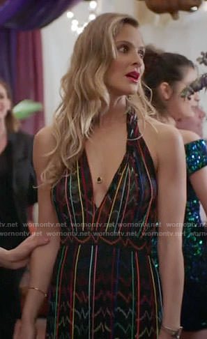 Phoebe's multi colored maxi dress on Girlfriends Guide to Divorce