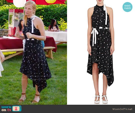 Proenza Schouler Silk Crêpe De Chine Asymmetric Dress worn by Pauline on Younger worn by Pauline (Jennifer Westfeldt) on Younger