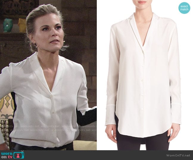 Rag & Bone Leighton Shirt worn by Phyllis Newman (Gina Tognoni) on The Young & the Restless