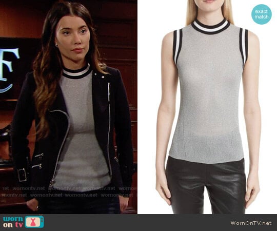 Rag & Bone Priya Tank worn by Steffy Forrester (Jacqueline MacInnes Wood) on The Bold and the Beautiful