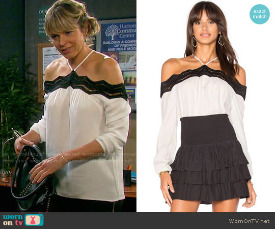 Ramy Brook Sandy Top worn by Nicole Walker (Arianne Zucker) on Days of our Lives