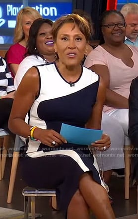 Robin’s wave colorblock dress on Good Morning America