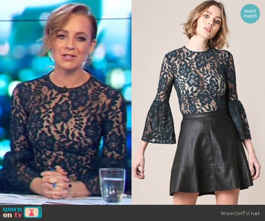 Hartford Lace Top by Rodeo Show worn by Carrie Bickmore on The Project