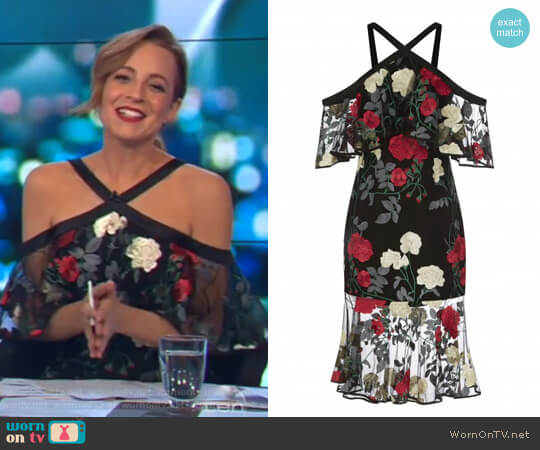 Yena Lace Dress by Rodeo Show worn by Carrie Bickmore on The Project