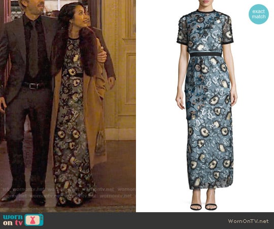 Self Portrait Florentine Dress worn by Marianne (Jae Suh Park) on Friends from College