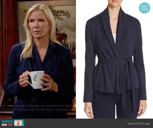 WornOnTV: Brooke’s pinstriped wrap jacket on The Bold and the Beautiful ...