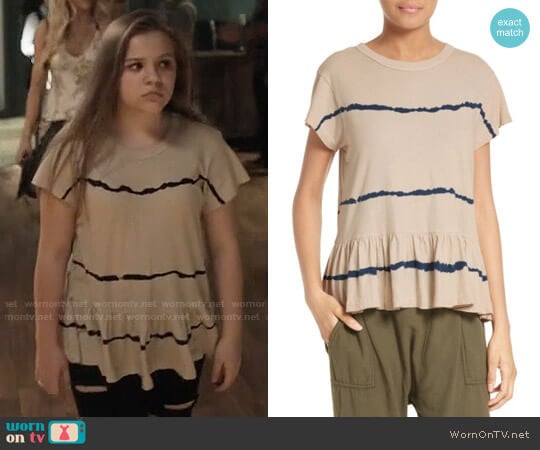 The Great Tie Dye Ruffle Tee worn by Daphne Conrad (Maisy Stella) on Nashville