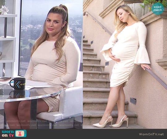 The Delancey Dress by Tiff Marie Maternity worn by Carissa Loethen Culiner on E! News