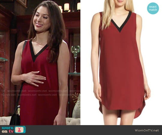 Trouve Rib Detail Shift Dress worn by Juliet Helton (Laur Allen) on The Young and the Restless