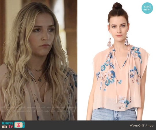 Ulla Johnson Saadi Top in Nude worn by Maddie Jaymes (Lennon Stella) on Nashville