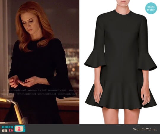 Valentino Flared-Trim 3/4-Sleeve Dress worn by Donna Paulsen (Sarah Rafferty) on Suits