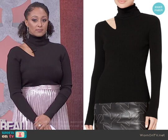 'Kara' Fitted Sweater by A.L.C. worn by Tamera Mowry on The Real