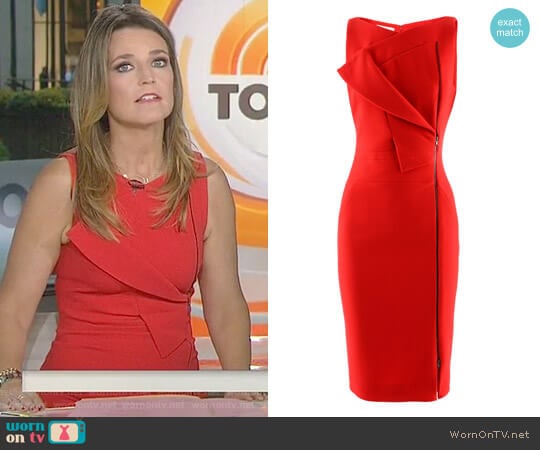 Sleeveless Midi Dress by Antonio Berardi worn by Savannah Guthrie on Today