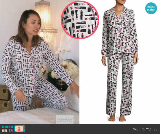 Wornontv Kellys Lipstick Print Pyjamas On The Real Housewives Of Orange County Kelly Dodd 