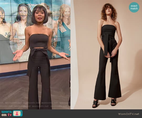 We Woke Up Pant by C/Meo Collective worn by Zuri Hall on E! News