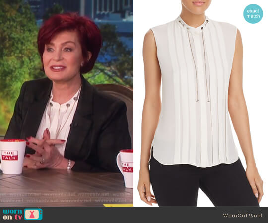 Terri Blouse by Elie Tahari worn by Sharon Osbourne on The Talk