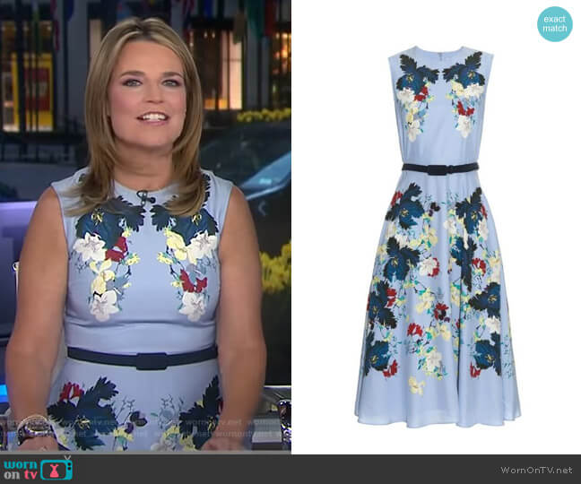 Mackenzie Kita Dress by Erdem worn by Savannah Guthrie on Today