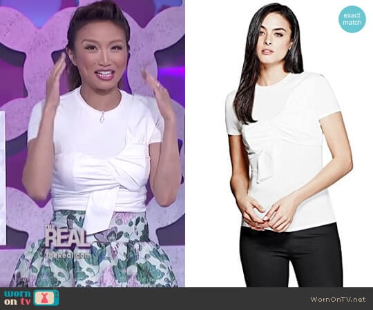 Joella Top by Guess by Marciano worn by Jeannie Mai on The Real