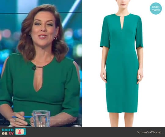 Overture Fitted Dress by Ginger & Smart worn by Gorgi Coghlan on The Project