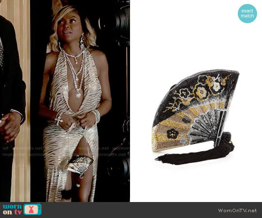 Judith Leiber Couture Fluttering Crystal Fan Minaudiere worn by Cookie Lyon (Taraji P. Henson) on Empire