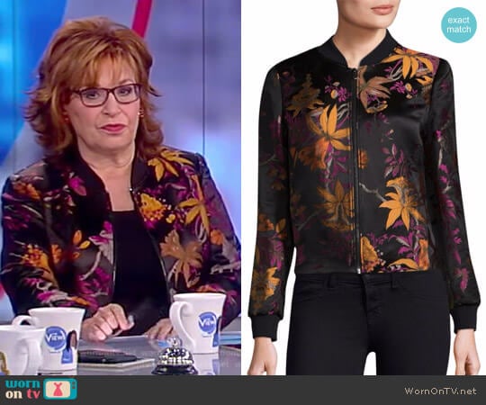 Laicey Printed Bomber Jacket by Kobi Halperin worn by Joy Behar on The View