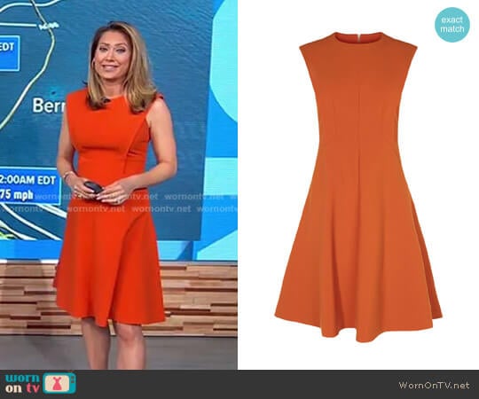 Panelled A-Line Dress by Karen Millen worn by Ginger Zee on Good Morning America