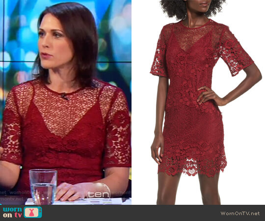 Reach Out Lace Body-Con Dress by Keepsake worn by Rachel Corbett on The Project