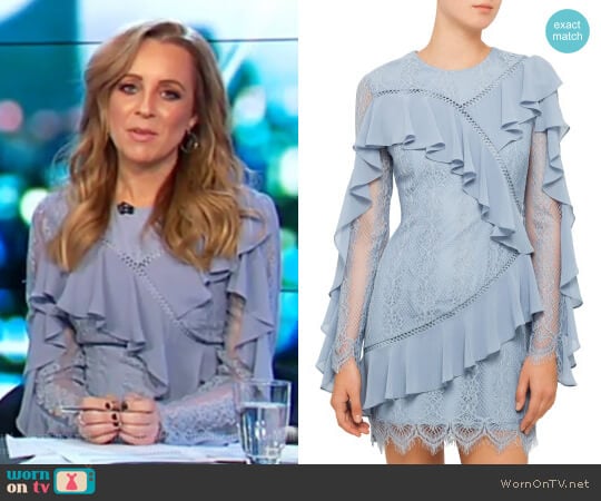 Better Days Long Sleeve Lace Dress by Keepsake worn by Carrie Bickmore on The Project