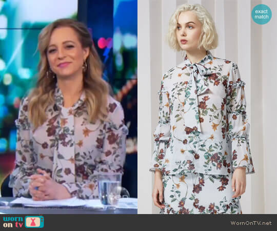 Twilight Dreams Top by Keepsake worn by Carrie Bickmore on The Project