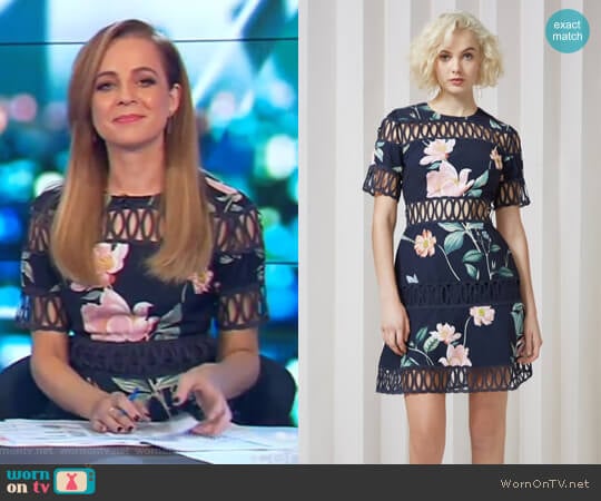 Whispers Dress by Keepsake worn by Carrie Bickmore on The Project