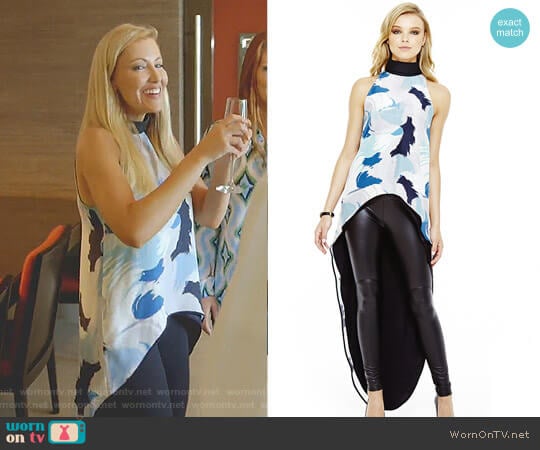 'Kendall' High Low Top by Lizna worn by Stephanie Hollman on The Real Housewives of Dallas