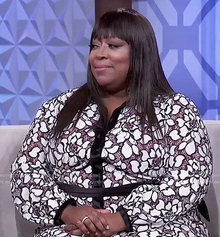 Loni’s floral shirtdress on The Real