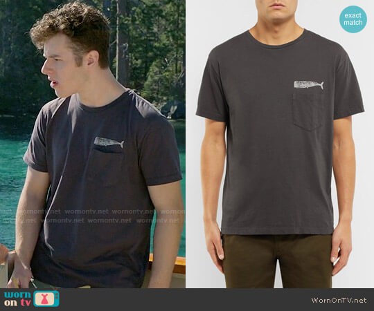 Mollusk Olde Whale Printed Cotton-Jersey T-Shirt worn by Luke Dunphy (Nolan Gould) on Modern Family