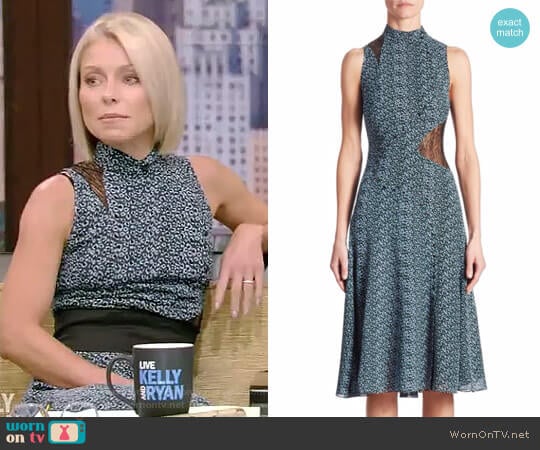 WornOnTV Kelly s leopard lace inset dress on Live with Kelly and