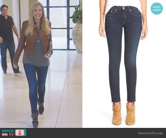 Skinny Stretch Jeans by Rag & Bone worn by Stephanie Hollman on The Real Housewives of Dallas