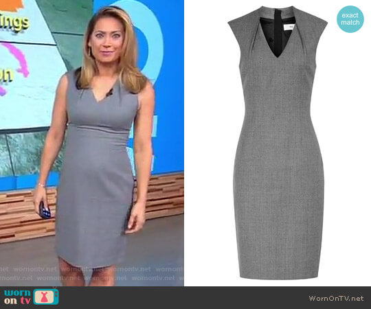 'Austin' Tailored Dress by Reiss worn by Ginger Zee on Good Morning America