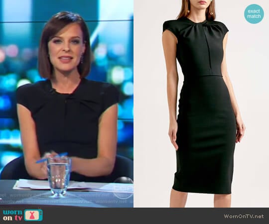 Milano Crepe Dress by Scanlan Theodore worn by Natarsha Belling on The Project