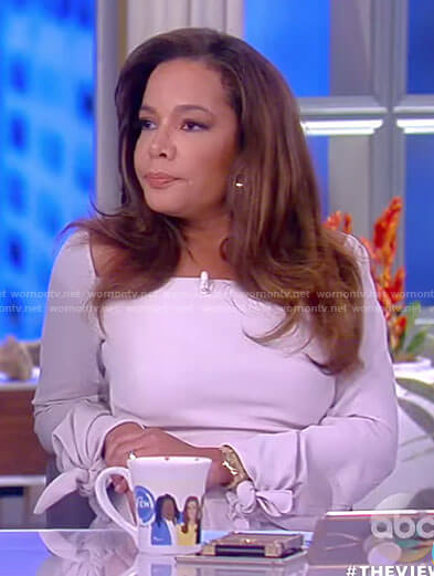 WornOnTV: Sunny’s white bow sleeve top on The View | Sunny Hostin ...