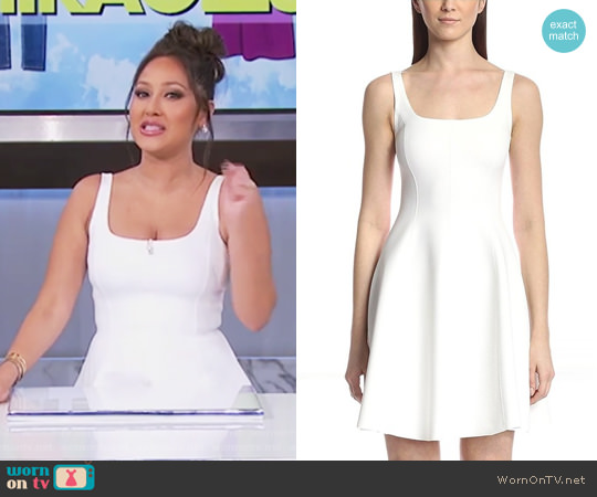 Reyna Dress by Theory worn by Adrienne Houghton on The Real