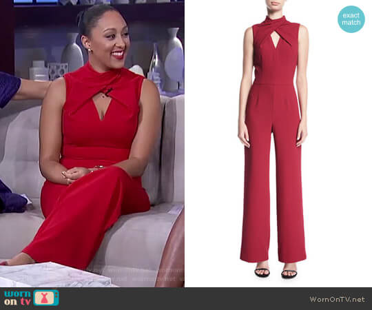 WornOnTV: Tamera’s red keyhole jumpsuit on The Real | Tamera Mowry ...