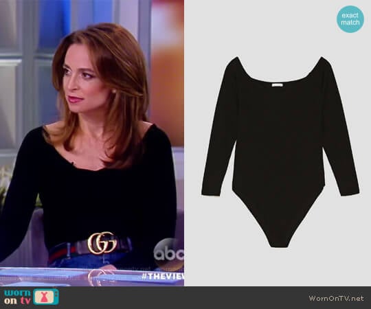 Bodysuit with Long Sleeves by Zara worn by Jedediah Bila on The View