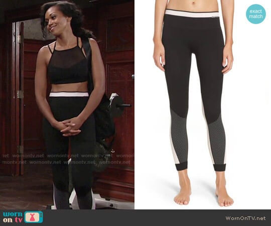 ALALA Ace Performance Tights worn by Hilary Curtis (Mishael Morgan) on The Young and the Restless