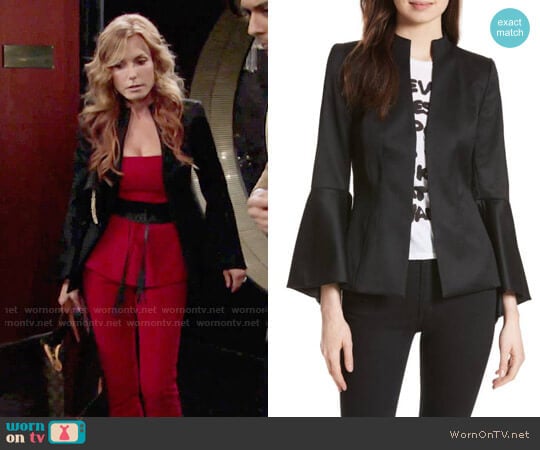 Alice + Olivia Ivana Jacket worn by Lauren Fenmore (Tracey Bregman) on The Young and the Restless