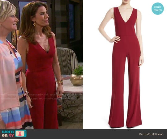 Alice + Olivia Lina Jumpsuit worn by Hope Williams (Kristian Alfonso) on Days of our Lives