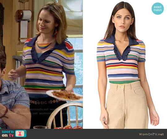 Alice + Olivia Martha Top worn by Kimmy Gibbler (Andrea Barber) on Fuller House