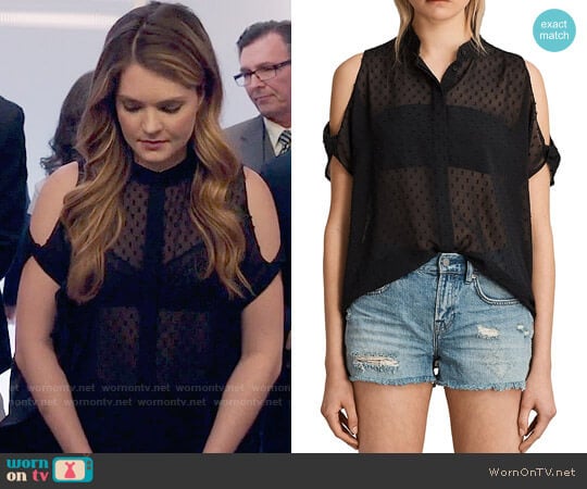 All Saints Irie Shirt worn by Sutton (Meghann Fahy) on The Bold Type